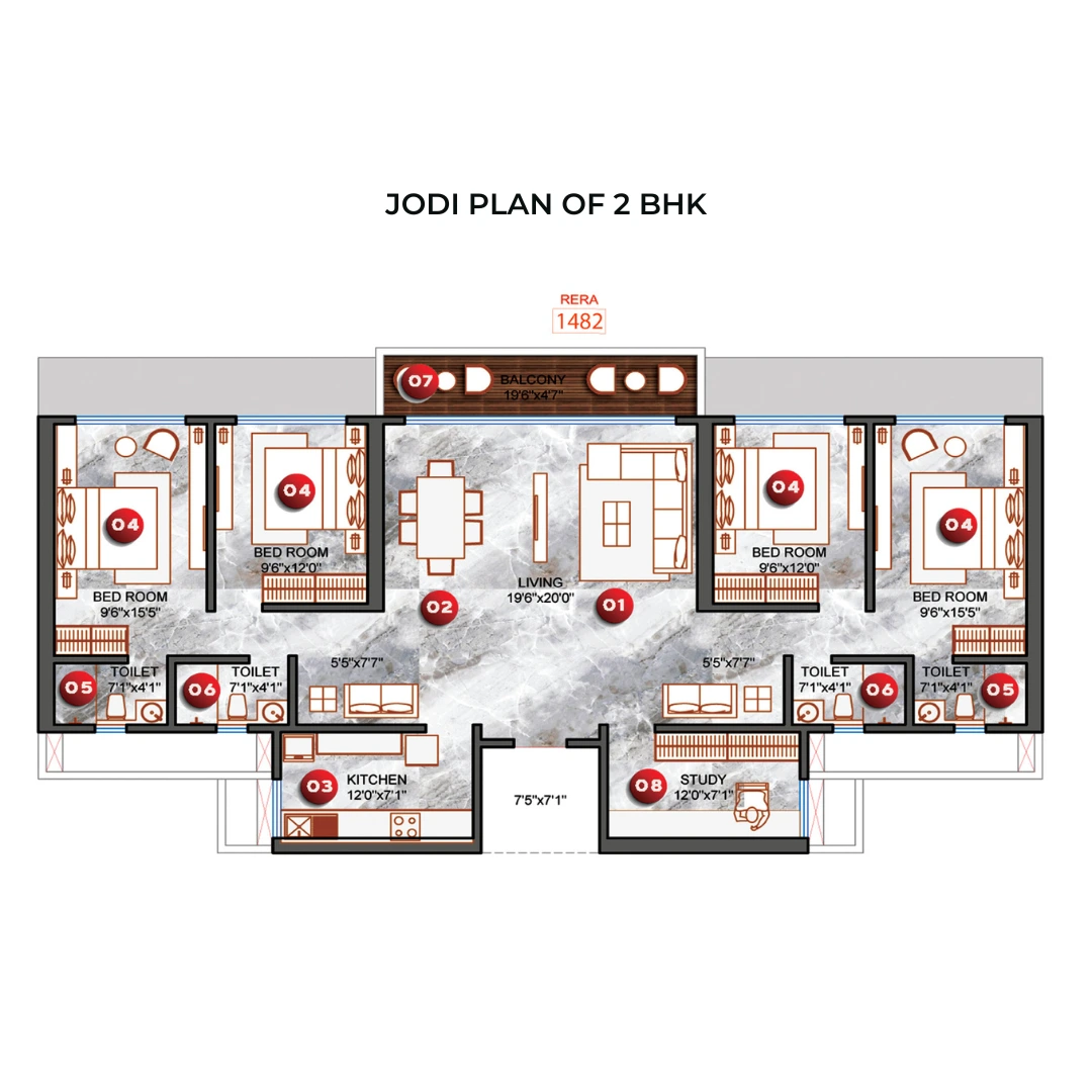 DGS Sheetal Sky floorplan